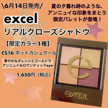 リアルクローズシャドウ CS16 ホットカシュクール/excel/アイシャドウパレットを使ったクチコミ（1枚目）