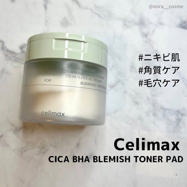 
Celimax 
⁡
✔️CICA BHA BLEMISH TONER PAD
----------------------------------------------------
⁡
⁡
オイリ