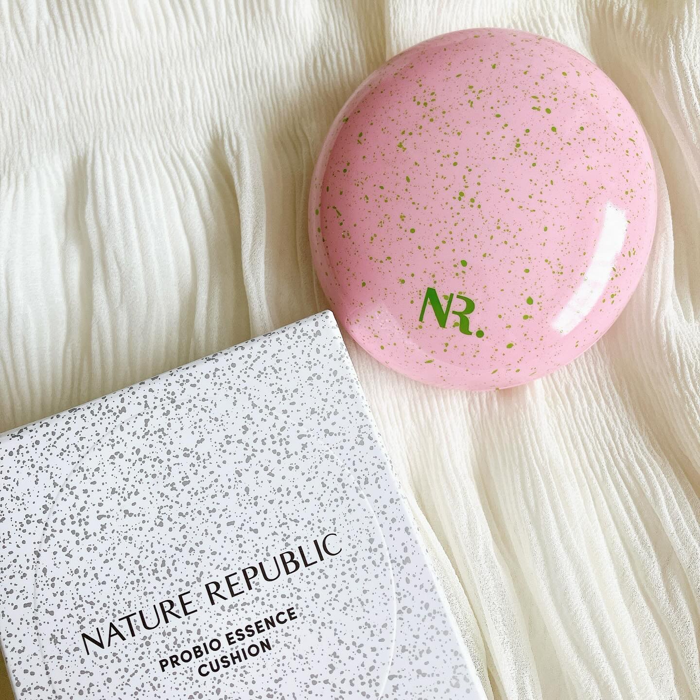 PROBIOエッセンスクッション 21 ライトベージュ/ネイチャーリパブリック/クッションファンデーションを使ったクチコミ（1枚目）