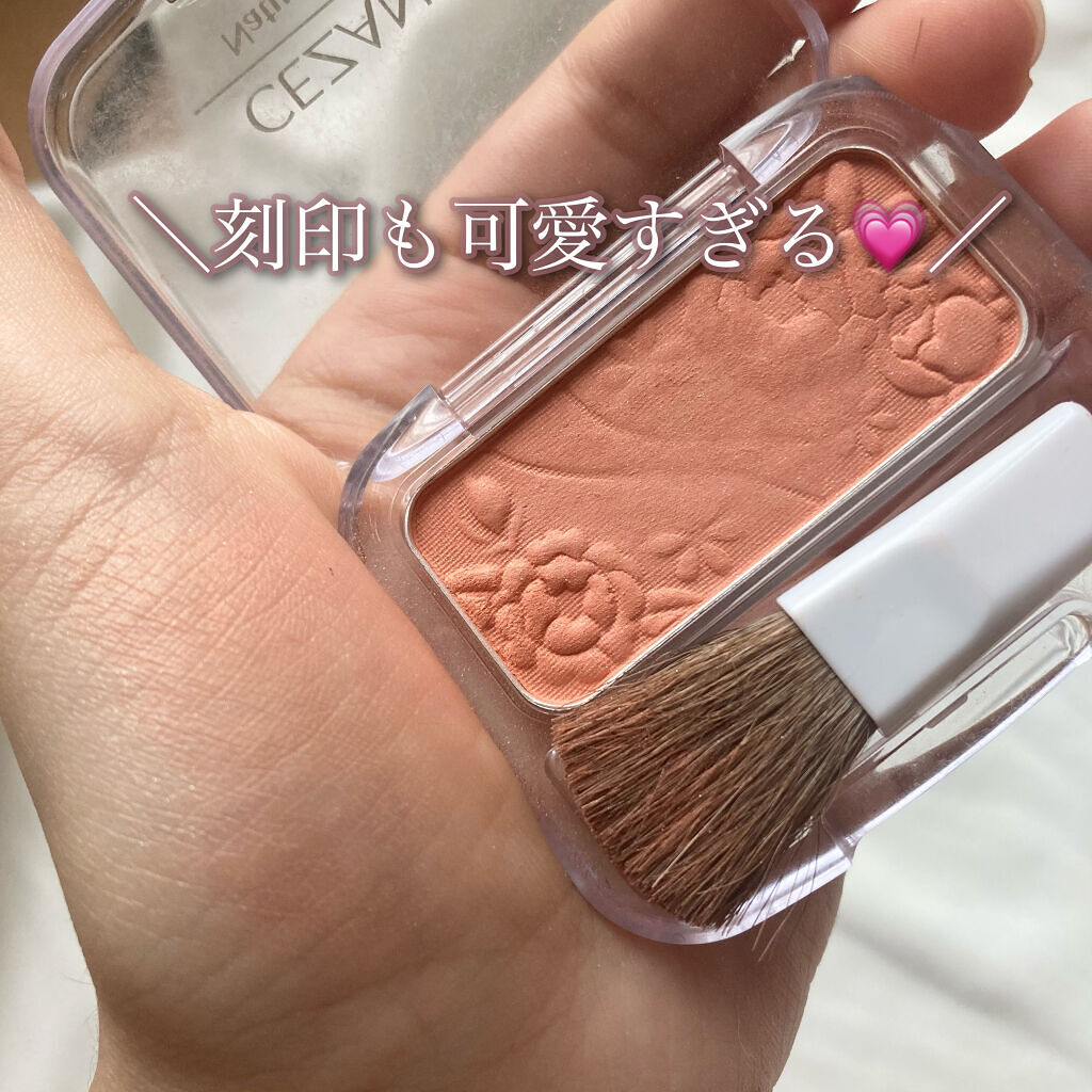 ナチュラル チークN 04 ゴールドオレンジ/CEZANNE/パウダーチークを使ったクチコミ（3枚目）