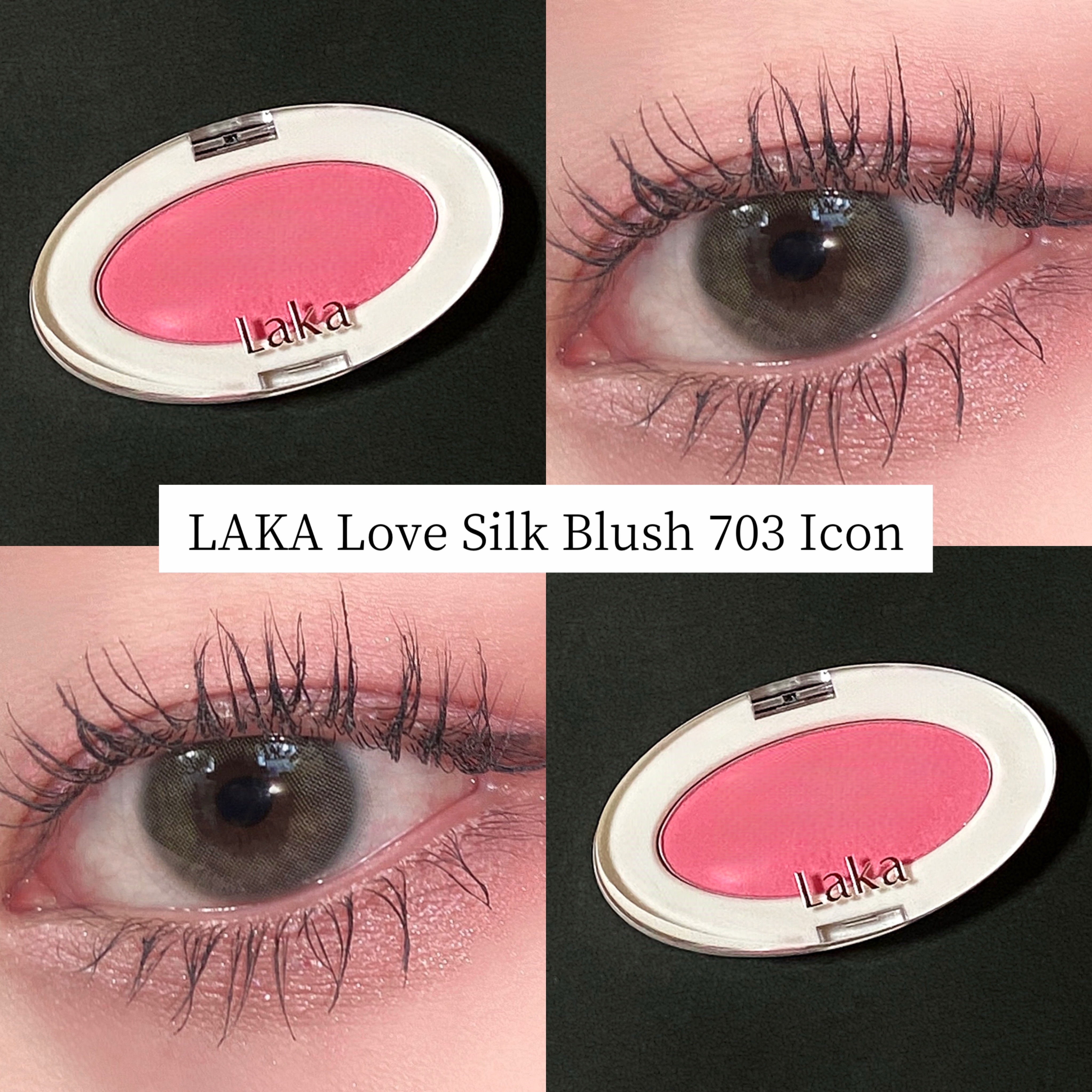 ラブシルクブラッシュ 703 アイコン/Laka/パウダーチークを使ったクチコミ（1枚目）