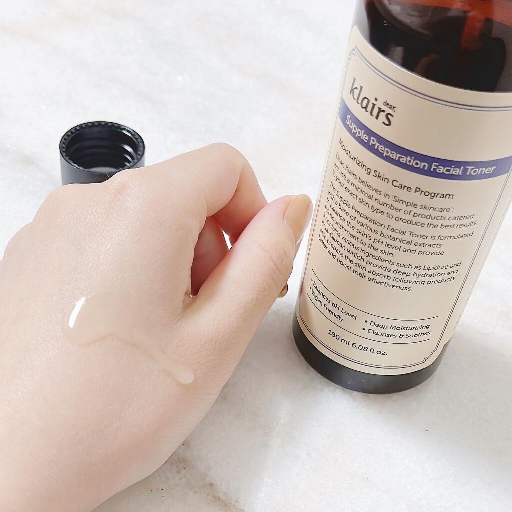 サプルプレパレーションフェイシャルトナー(180ml)/Klairs/化粧水を使ったクチコミ(2枚目)
