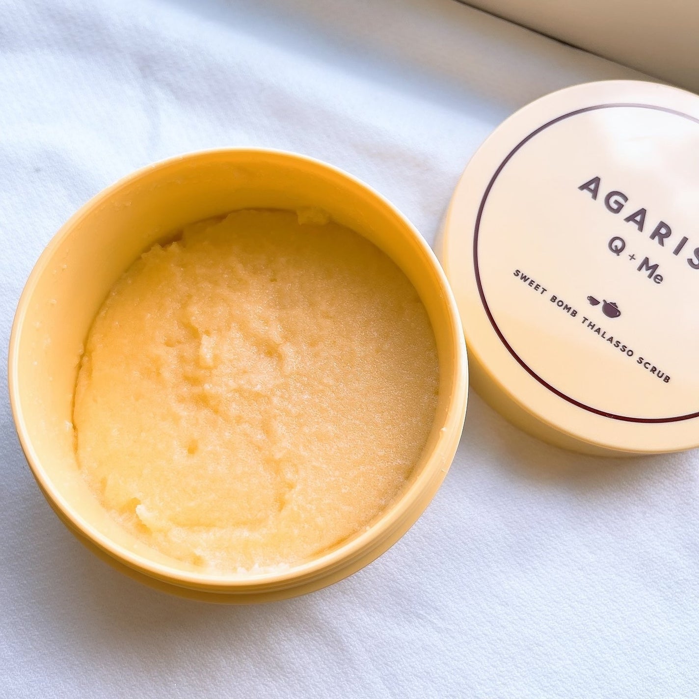 Q+Me スウィートボムタラソスクラブレモンティーの香り/AGARISM/バスト・ヒップケアを使ったクチコミ(2枚目)