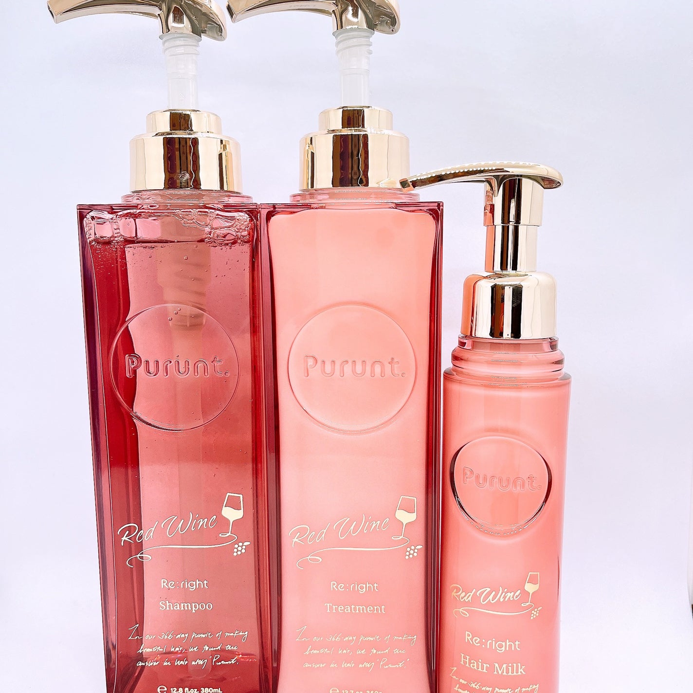 プルント リライトペアセット レッドワイン/Purunt./市販シャンプーを使ったクチコミ(1枚目)