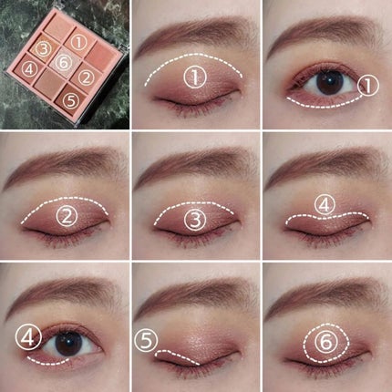 KEYBO FALL IN LOVE SHADOW PALETTE/keybo/アイシャドウパレットを使ったクチコミ(4枚目)
