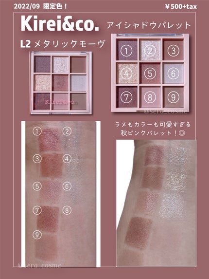 アイシャドウパレットa/Kirei&co./アイシャドウパレットを使ったクチコミ(1枚目)