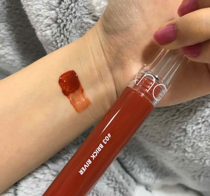 グラスティングウォーターティント/rom&nd/リップティントを使ったクチコミ(2枚目)