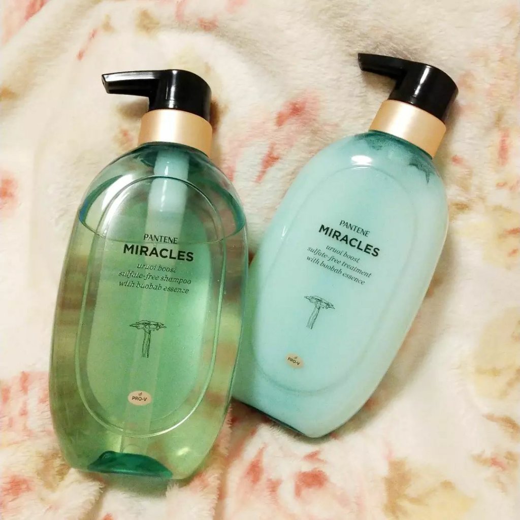 ミラクルズ うるおいブースト シャンプー/トリートメント/パンテーン/市販シャンプーを使ったクチコミ（1枚目）