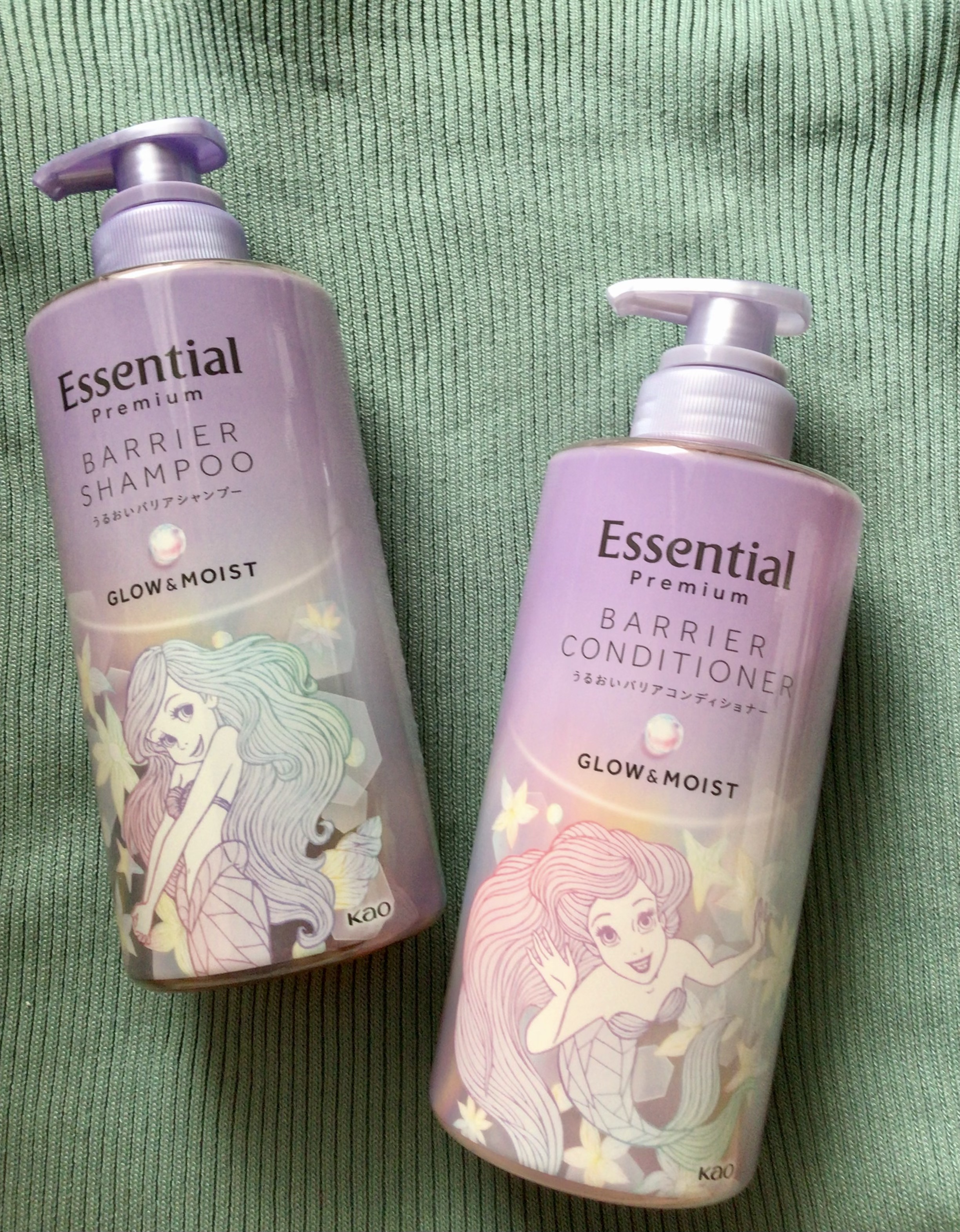 エッセンシャル プレミアム うるおいバリアシャンプー/コンディショナー グロウ＆モイスト/エッセンシャル/市販シャンプーを使ったクチコミ（2枚目）