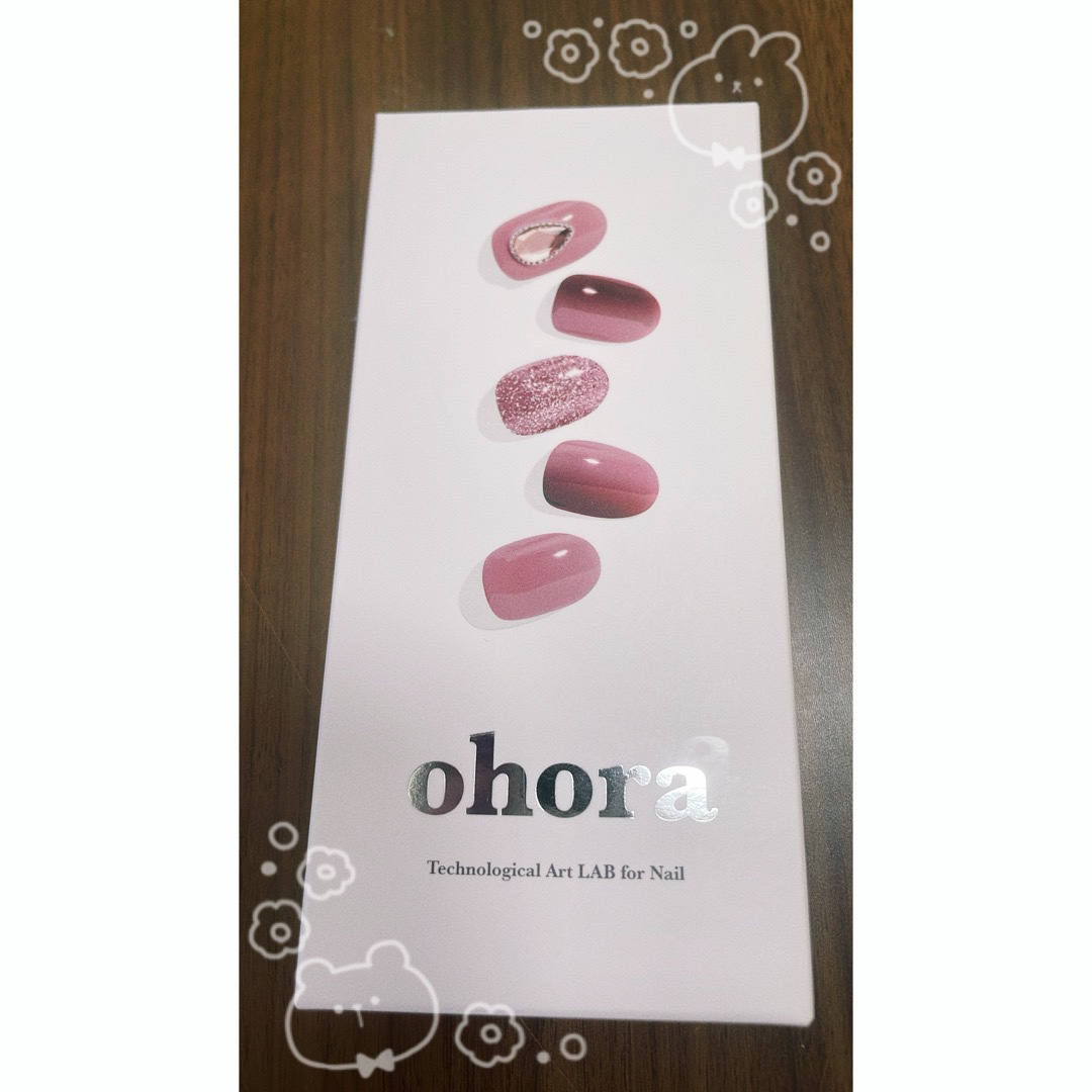 セミキュアジェルネイル（ハンド）/ohora/ネイルシールを使ったクチコミ（2枚目）