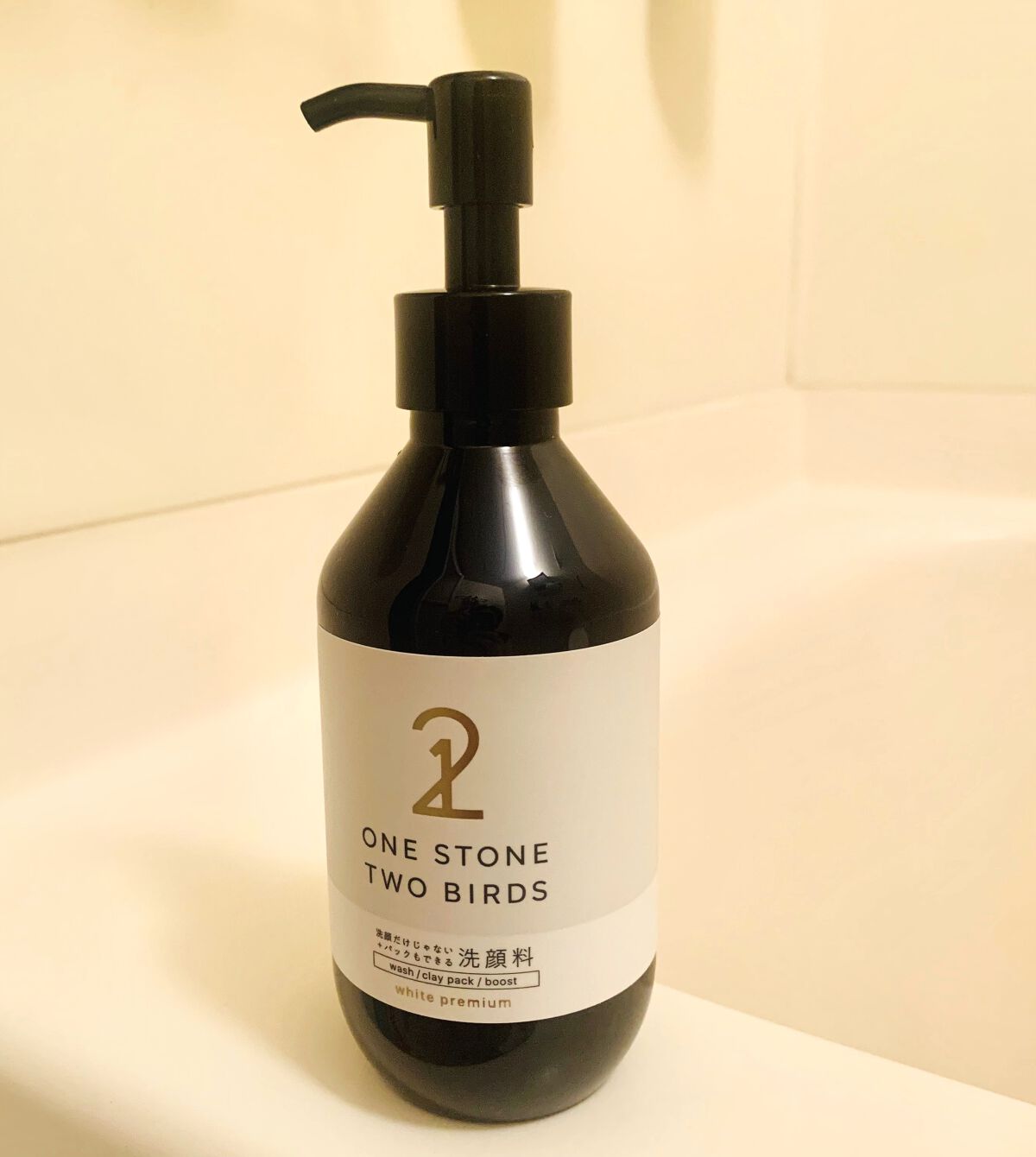 洗顔だけじゃない＋パックもできる洗顔料 ホワイトプレミアム/ONE STONE TWO BIRDS/その他洗顔料を使ったクチコミ（2枚目）