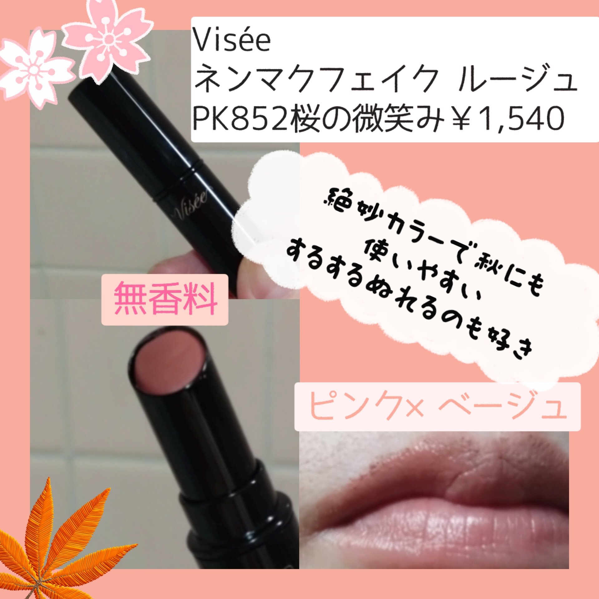 ネンマクフェイク ルージュ/Visée/口紅を使ったクチコミ（2枚目）
