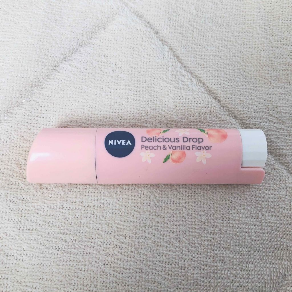 ニベア フレーバーリップ デリシャスドロップ ピーチの香り/ニベア/リップクリームを使ったクチコミ(1枚目)