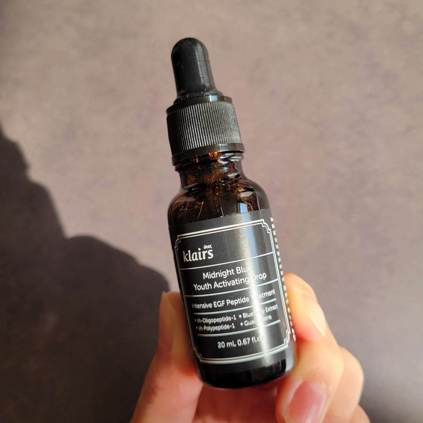 ミッドナイトブルーユースアクティベーティングドロップ(20ml)/Klairs/美容液を使ったクチコミ(1枚目)