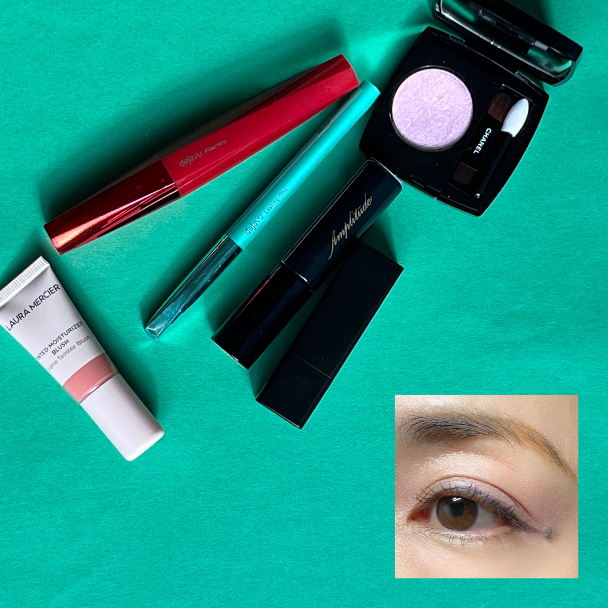 アイブロウ カラーマスカラ 01　ゴールドベージュ/Amplitude/眉マスカラを使ったクチコミ（1枚目）