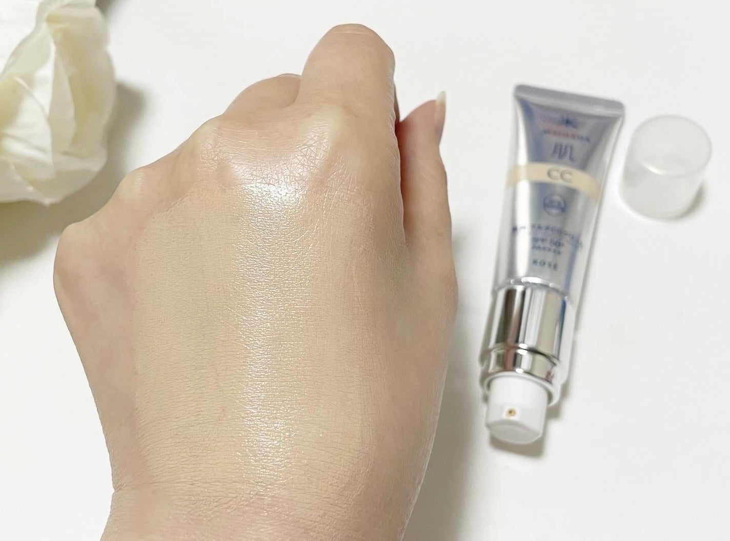 肌潤 マルチCCクリーム/米肌/CCクリームを使ったクチコミ(3枚目)