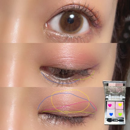 リアルクローズシャドウ/excel/アイシャドウパレットを使ったクチコミ(2枚目)