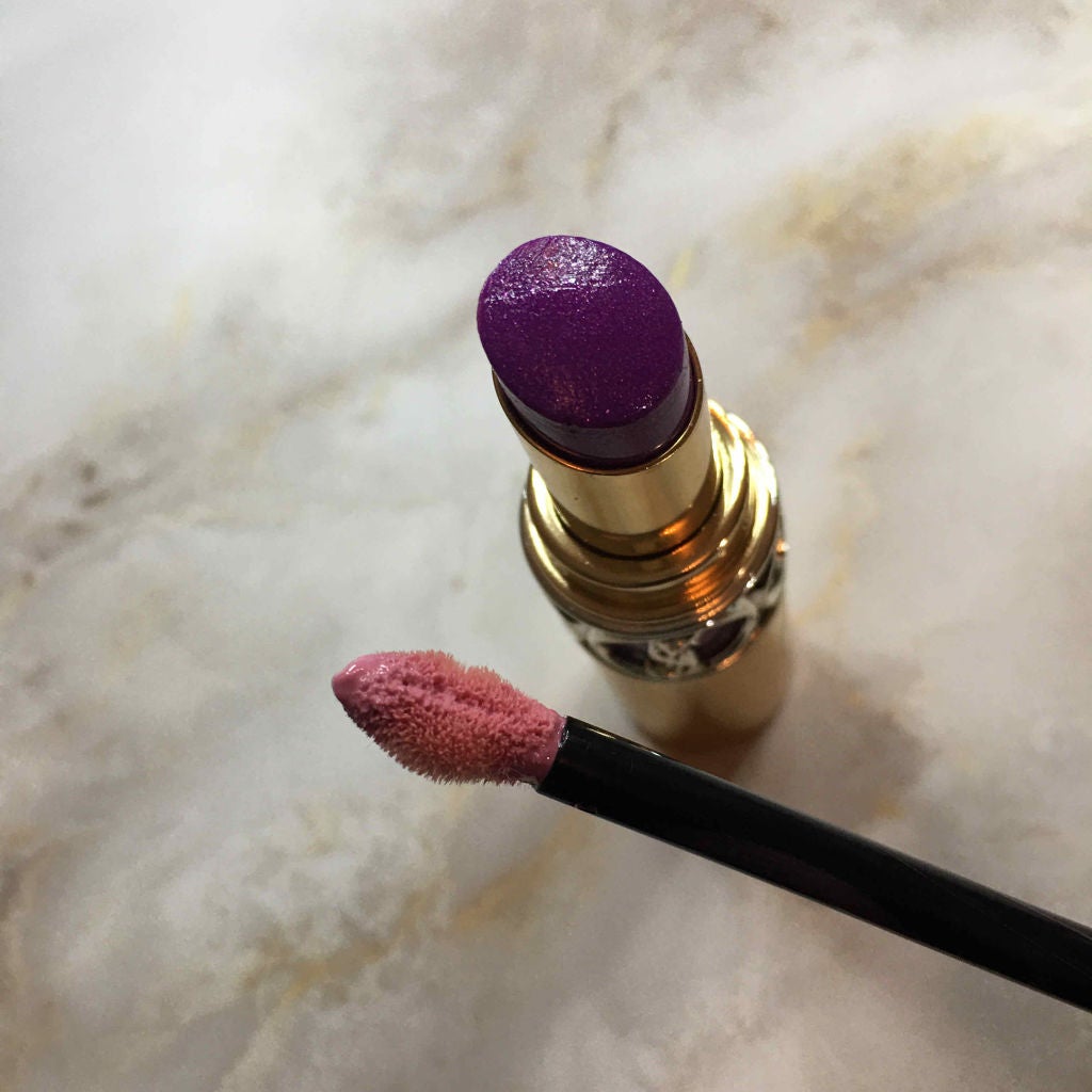 ルージュ ヴォリュプテ シャイン/YVES SAINT LAURENT BEAUTE/口紅を使ったクチコミ(2枚目)