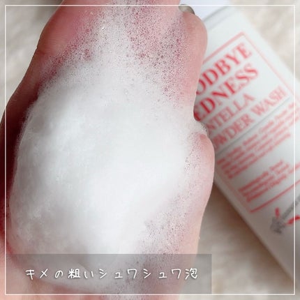 グッバイレッドネス センテラ パウダーウォッシュ 80g/BENTON/洗顔パウダーを使ったクチコミ(6枚目)