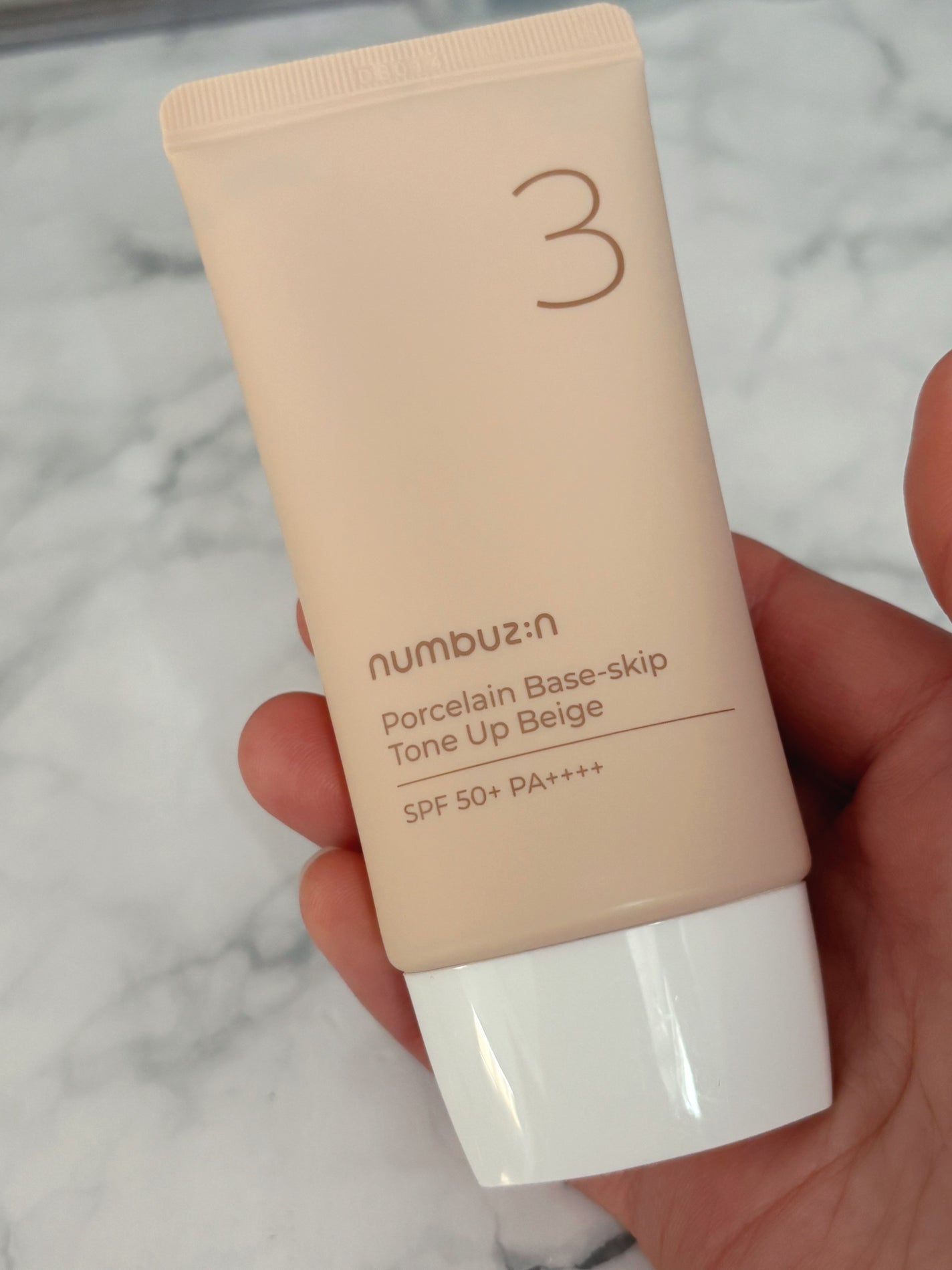 3番 ノーファンデ陶器肌トーンアップクリーム/numbuzin/化粧下地を使ったクチコミ(1枚目)