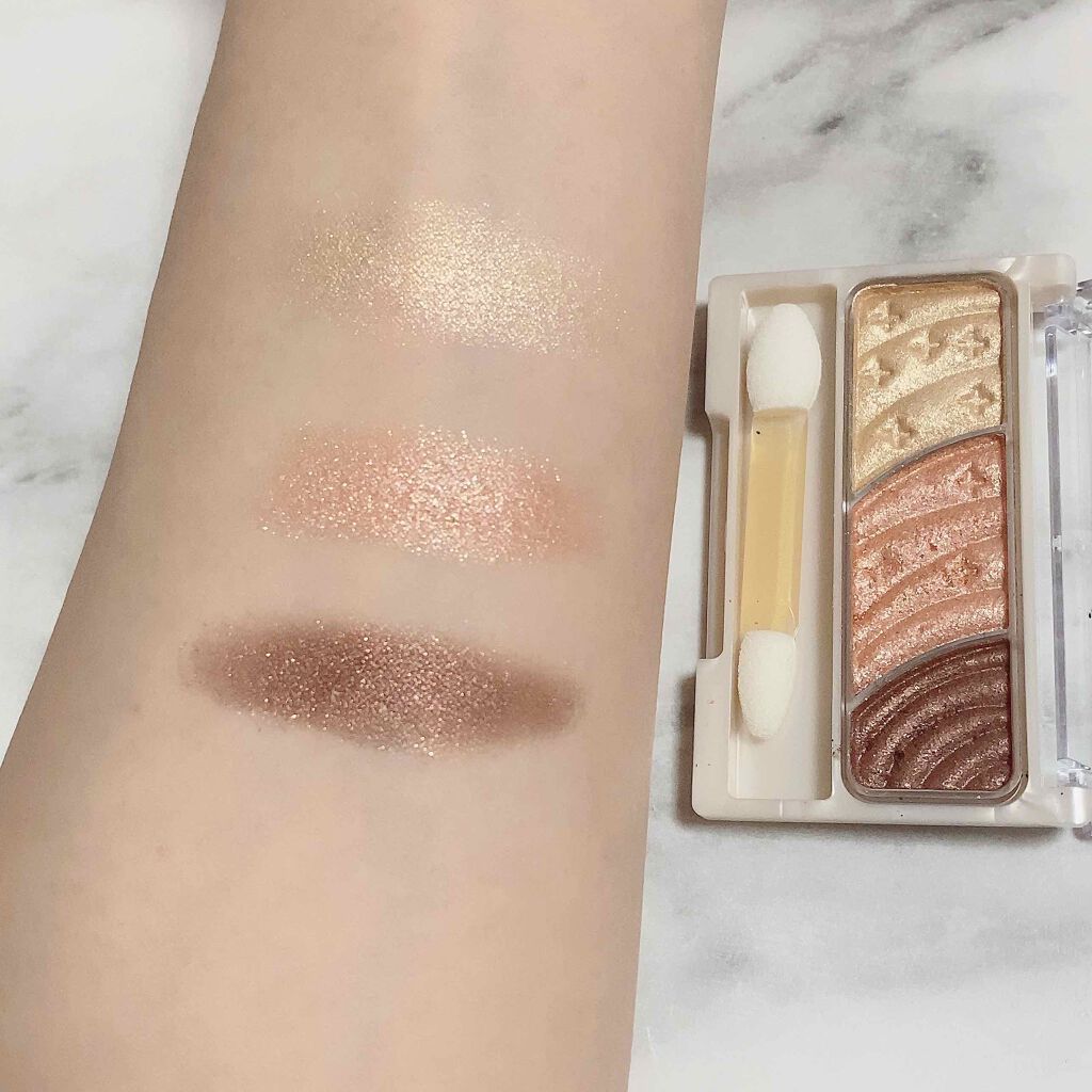 トーンアップアイシャドウ/CEZANNE/アイシャドウパレットを使ったクチコミ(2枚目)