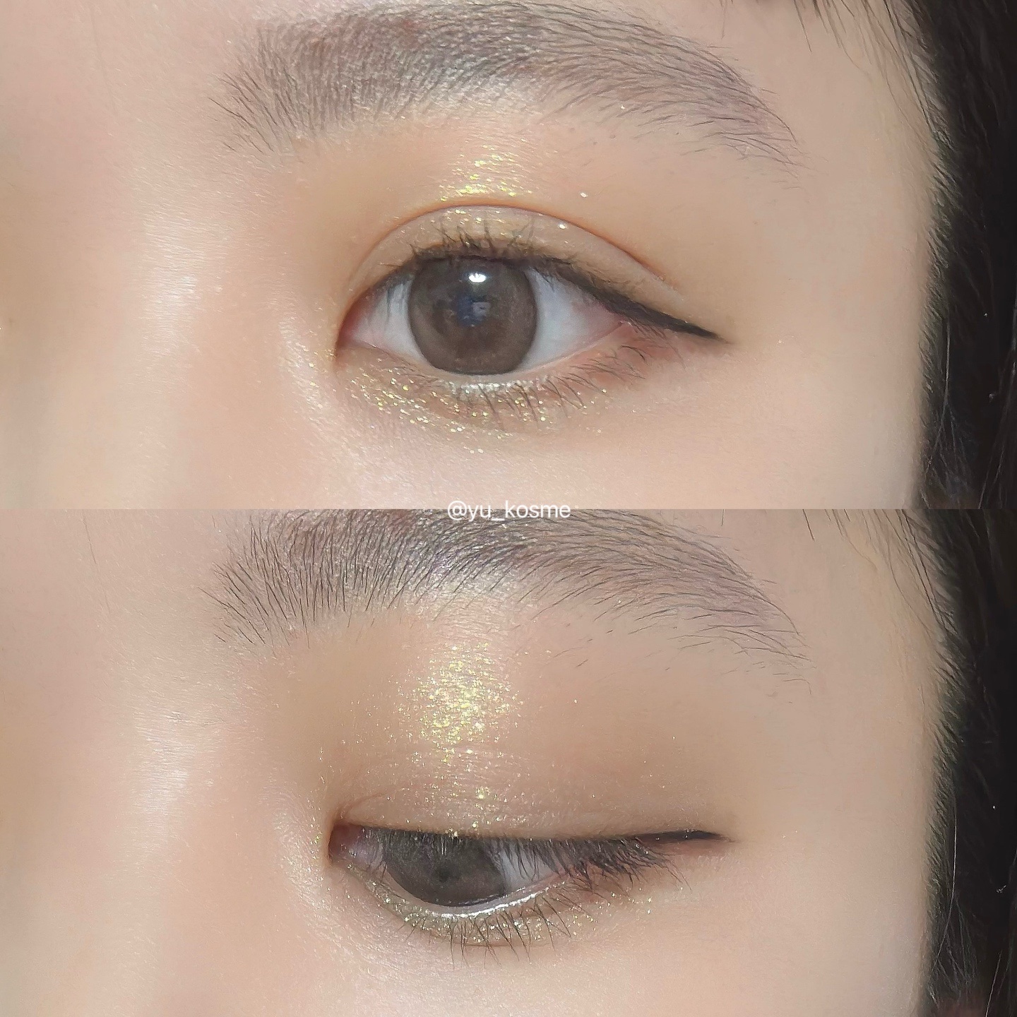 アディクション ザ アイシャドウ スパークル 007SP Gold Rush/ADDICTION/単色アイシャドウを使ったクチコミ（3枚目）