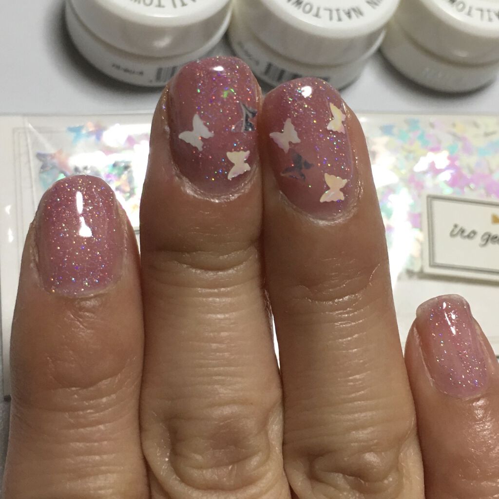 マグネットジェル 04オパール（オーロラベールシリーズ）/NAILTOWN/ジェルネイルを使ったクチコミ（2枚目）