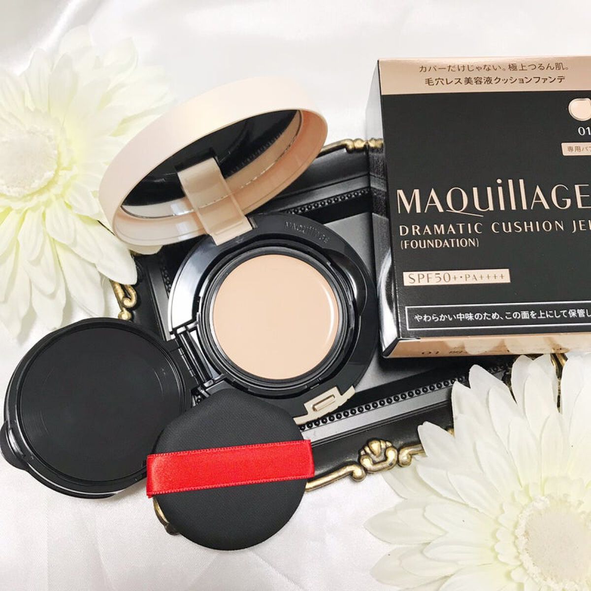 ドラマティッククッションジェリー/マキアージュ/クッションファンデーションを使ったクチコミ(1枚目)