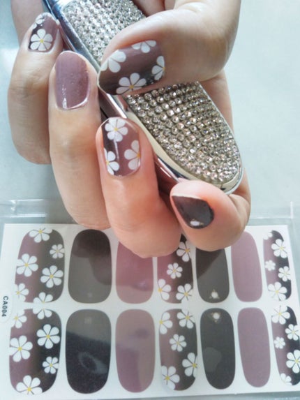 ネイルシール/Qoo10/ネイルシールを使ったクチコミ(1枚目)