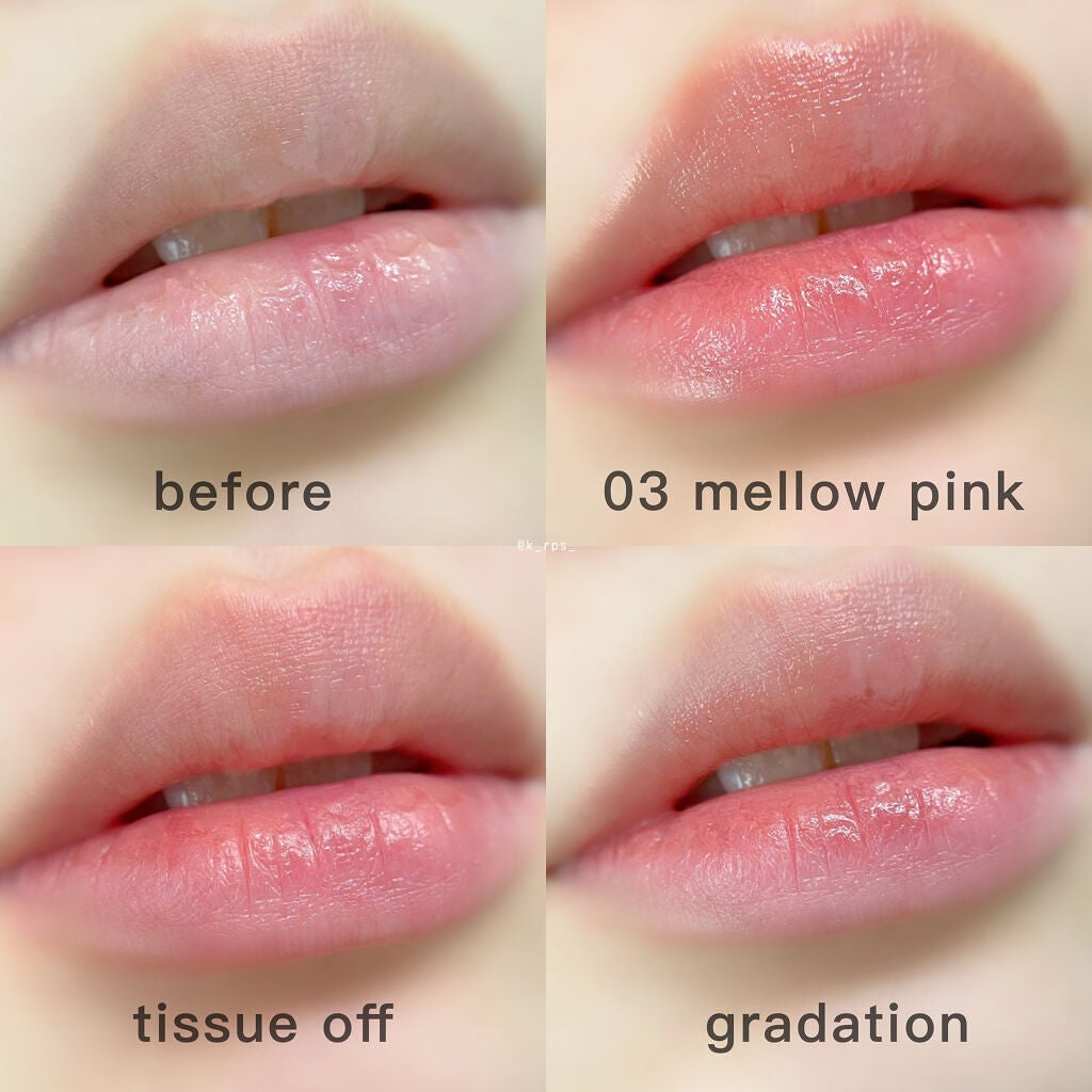 カラーフォーミーリップティント/myroink/リップティントを使ったクチコミ(7枚目)