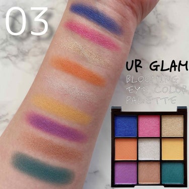 UR GLAM　BLOOMING EYE COLOR PALETTE/U R GLAM/アイシャドウパレットを使ったクチコミ（1枚目）