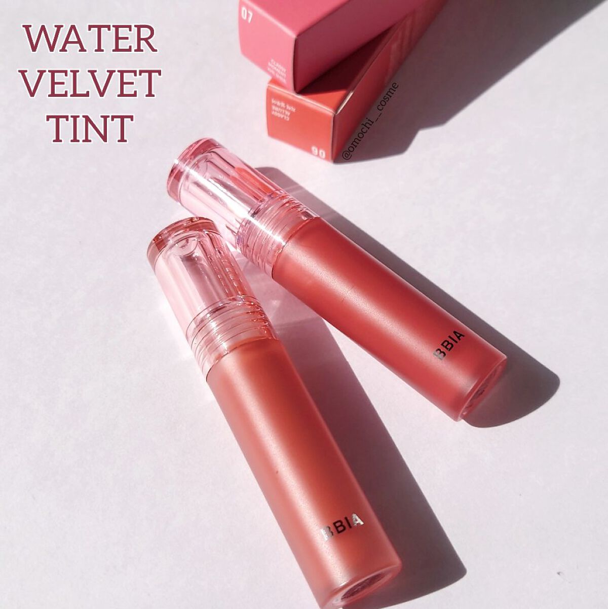 ウォーターベルベットティント/BBIA/リップティントを使ったクチコミ（3枚目）