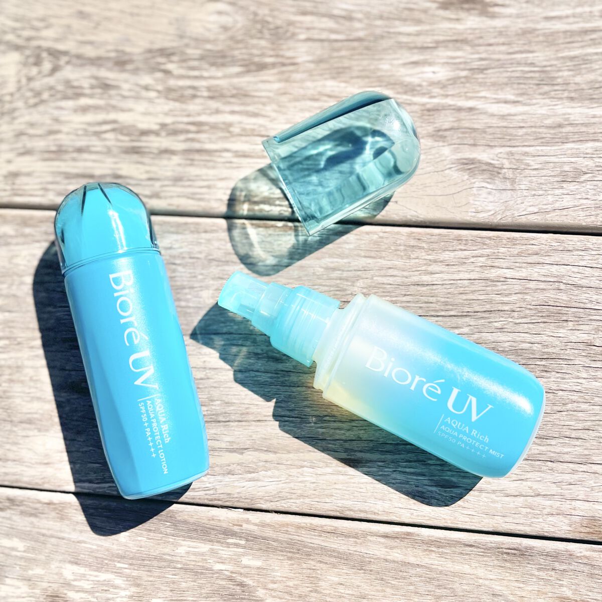 ビオレUV アクアリッチ アクアプロテクトローション(水層パック)/ビオレ/日焼け止めローションを使ったクチコミ（2枚目）