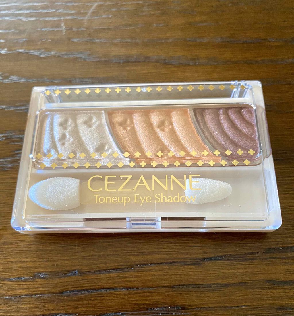 トーンアップアイシャドウ/CEZANNE/アイシャドウパレットを使ったクチコミ(3枚目)
