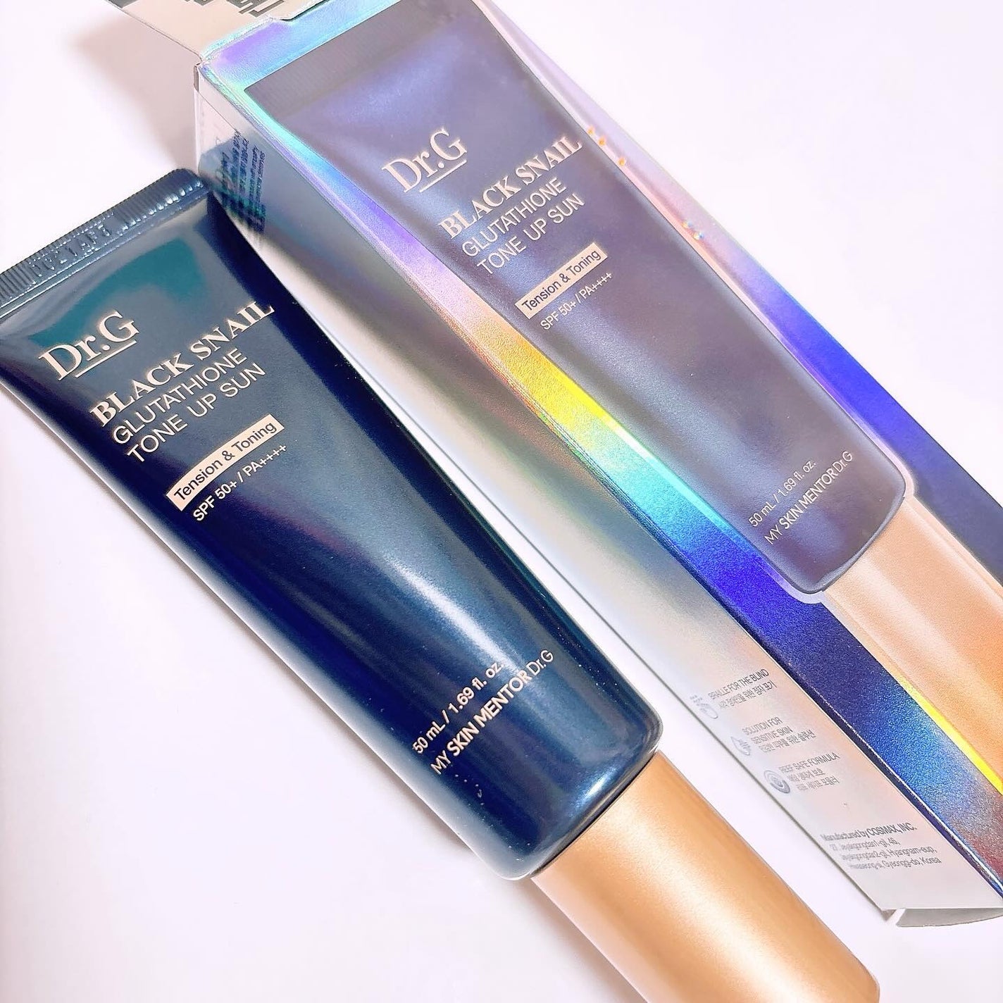 ブラックスネイルグルタチオントーンアップサン/Dr.G/日焼け止めクリームを使ったクチコミ(2枚目)