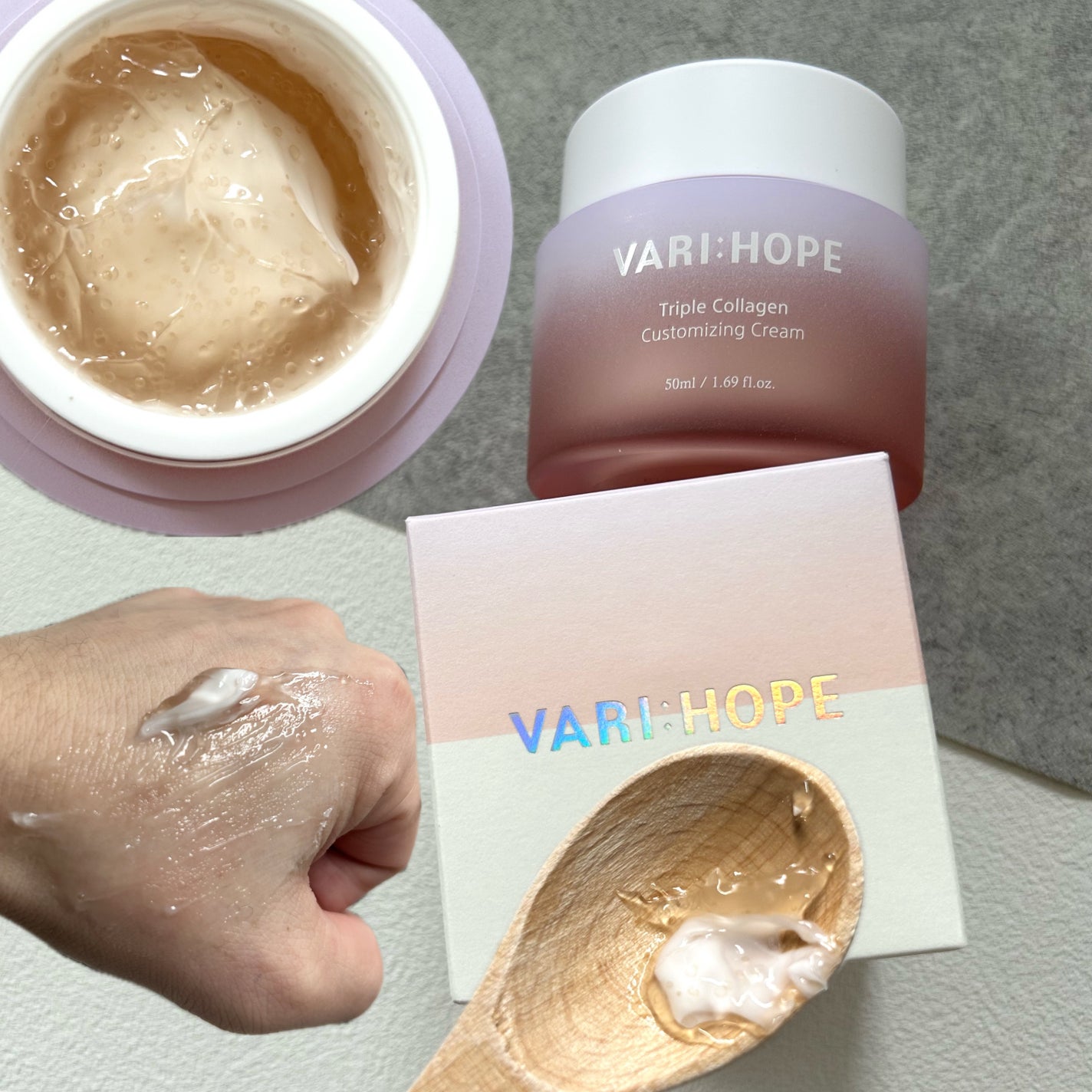 トリプルコラーゲンプレミアム美容液/VARI:HOPE/美容液を使ったクチコミ(2枚目)