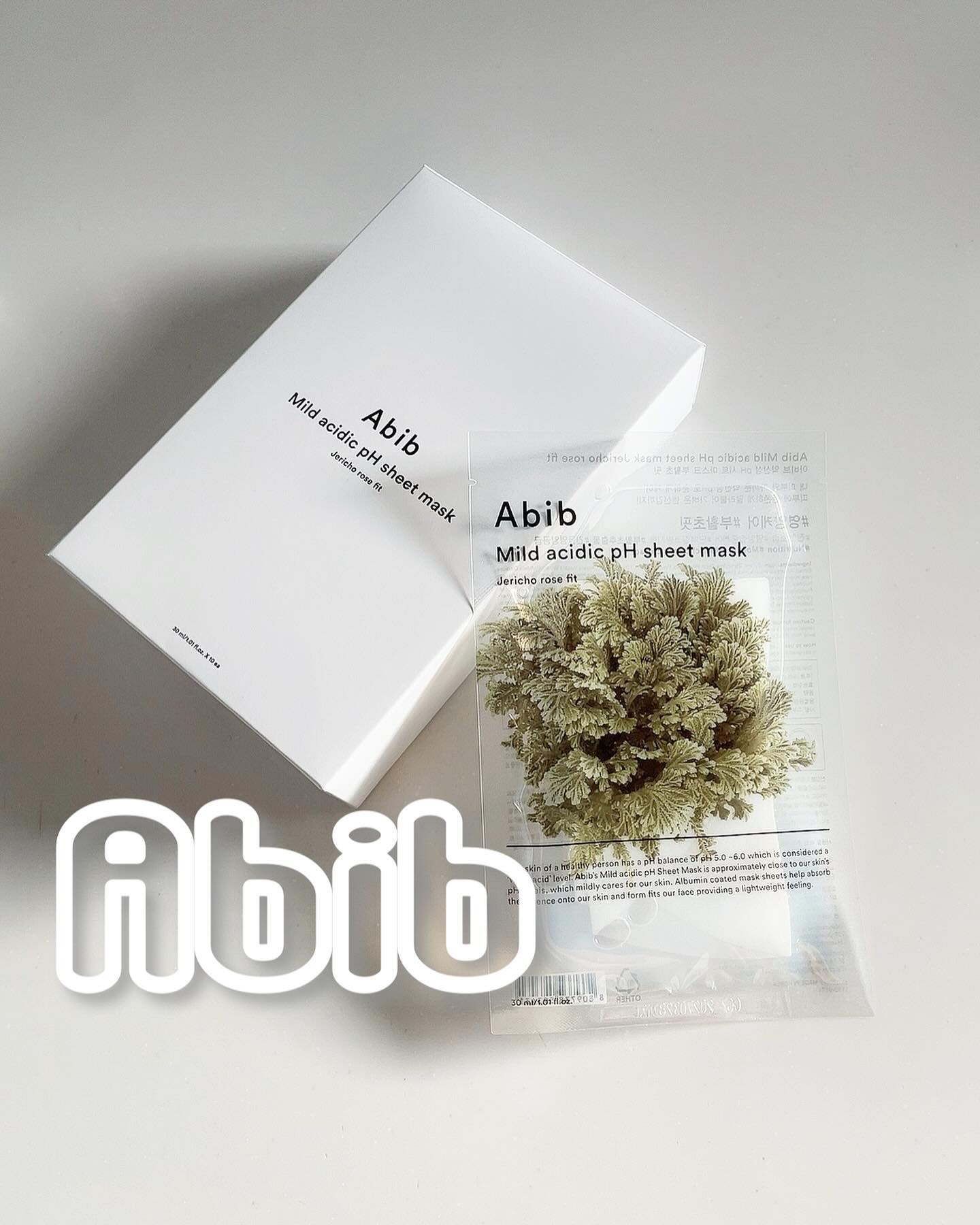 Abib  弱酸性PHシートマスク 復活草フィットのクチコミ「Abib
復活草フィットマスク♡

楽天にてビューティー部門でランキング1位なんだそう🏆✨

.....」（1枚目）