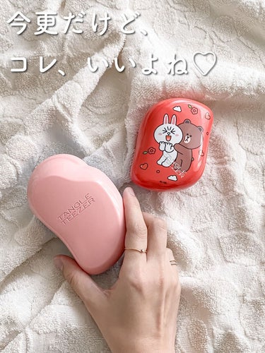 コンパクトスタイラー LINE FRIENDS／ブラウン＆コニー/TANGLE TEEZER/ヘアブラシを使ったクチコミ（1枚目）