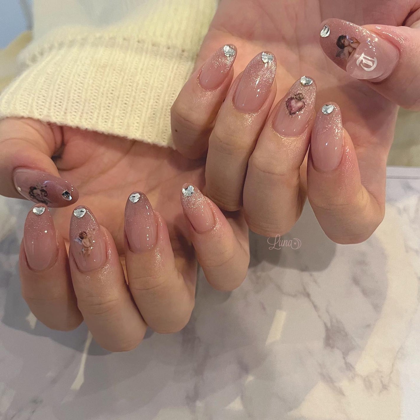 Iuna. Mizuki on LIPS 「.スペシャルプラン👼🏻💖#nail#nailstagram#g..」(1枚目)