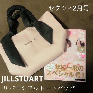 ゼクシィ　【２月号】

JILLSTUART
リバーシブルトートバッグ♡


今回は、ひっさしぶりに付録につられて
購入しちゃいました♡

付録だし、300円だから、ペラペラで
小さいタイプかな〜って思