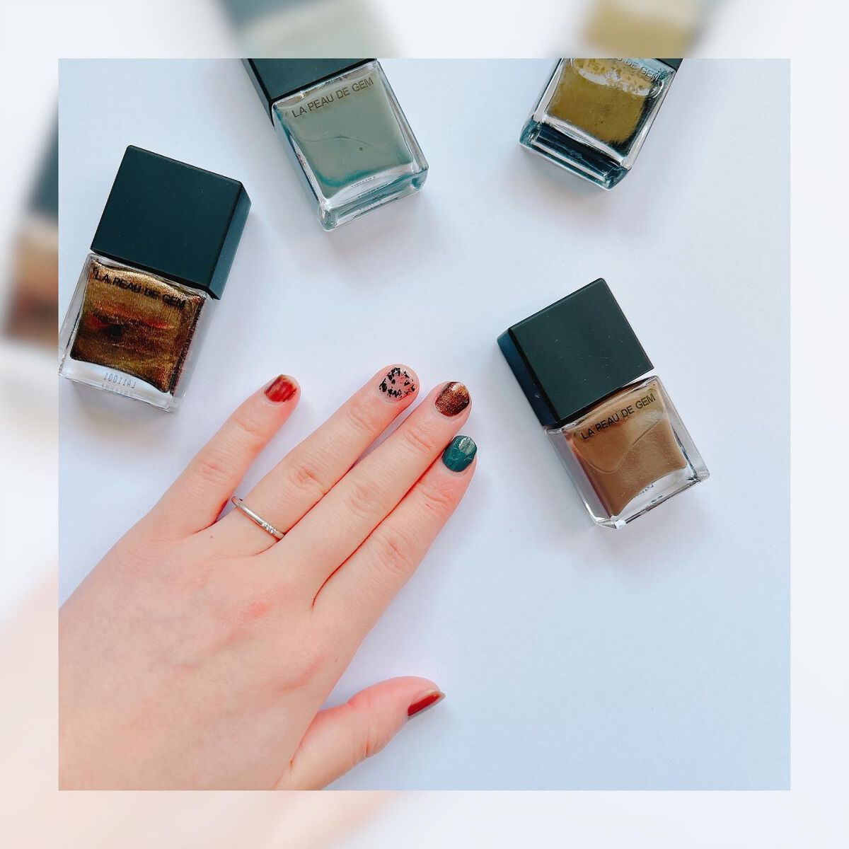 LA PEAU DE GEM nail polish/la peau de gem./マニキュアを使ったクチコミ(5枚目)