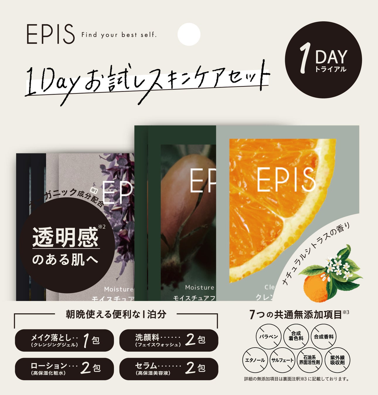EPIS 1Dayお試しスキンケアセット