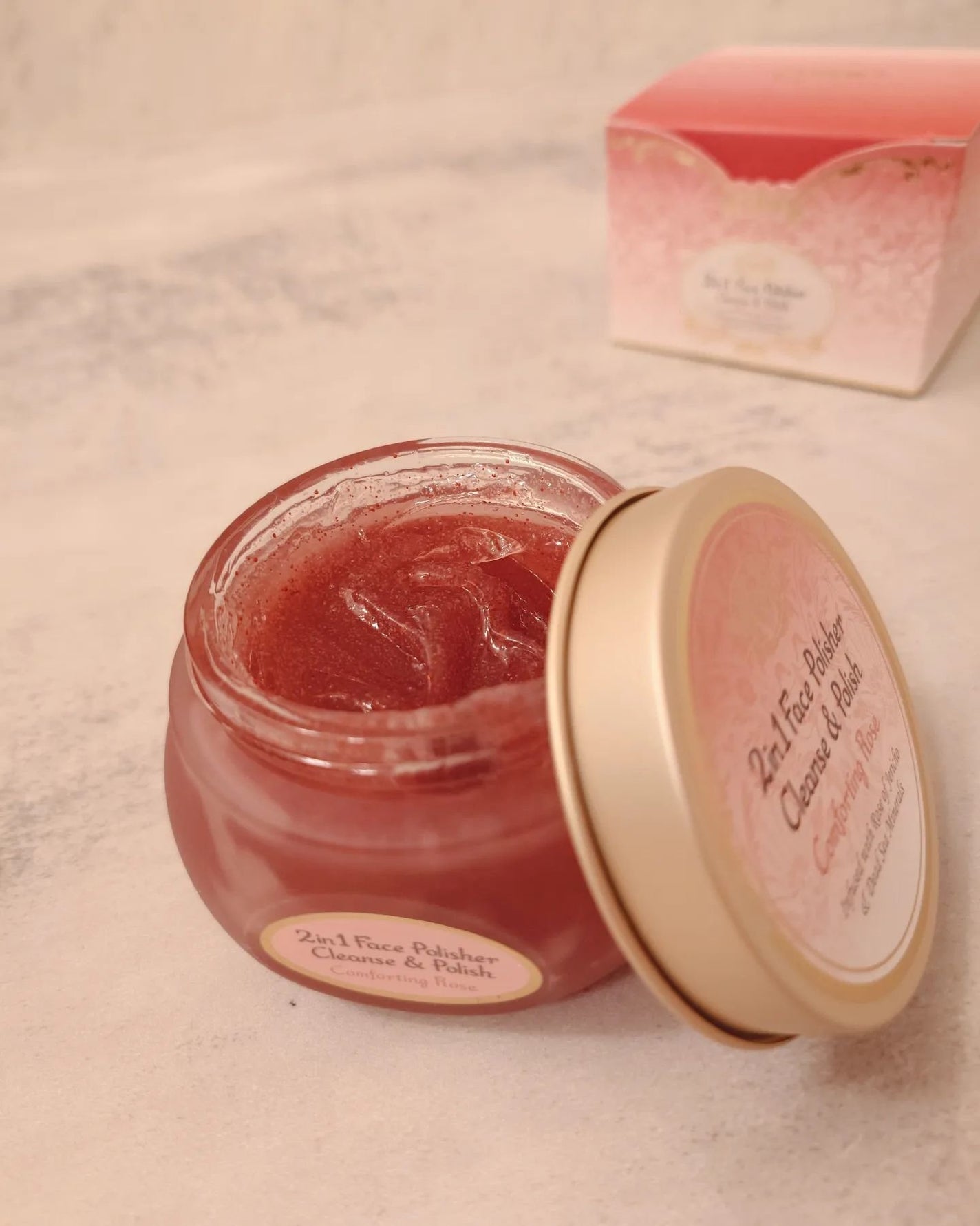 フェイスポリッシャー コンフォーティング・ローズ/SABON/スクラブ・ゴマージュを使ったクチコミ(2枚目)