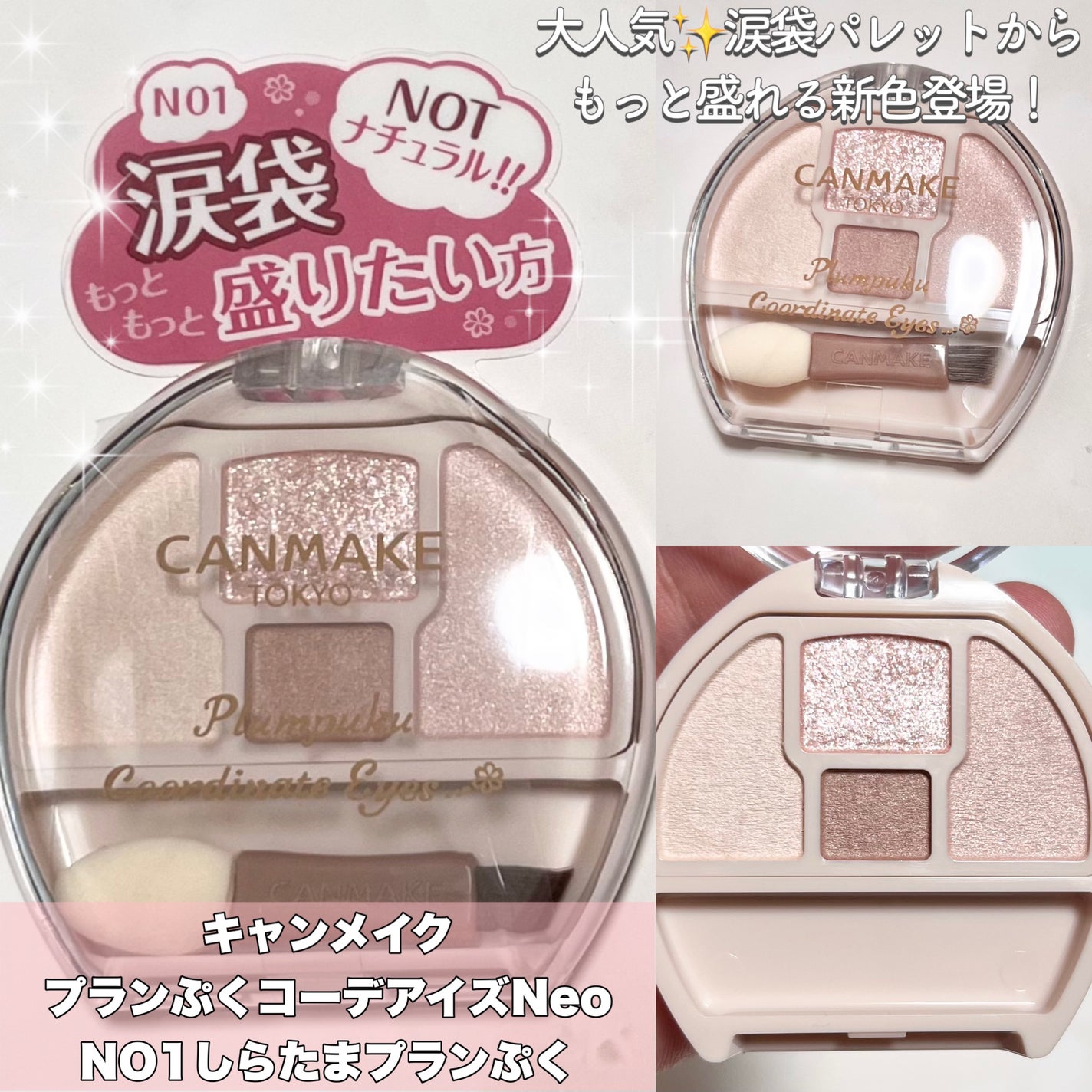 プランぷくコーデアイズ/キャンメイク/パウダーアイシャドウを使ったクチコミ(2枚目)