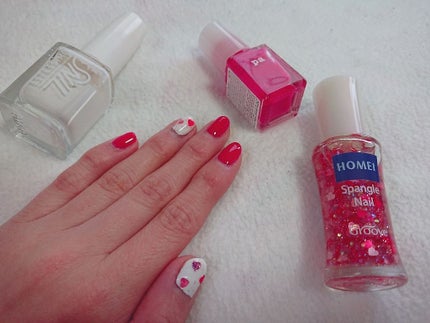 HOMEI スパンコールネイルポリッシュ/北尾化粧品部/マニキュアを使ったクチコミ(2枚目)