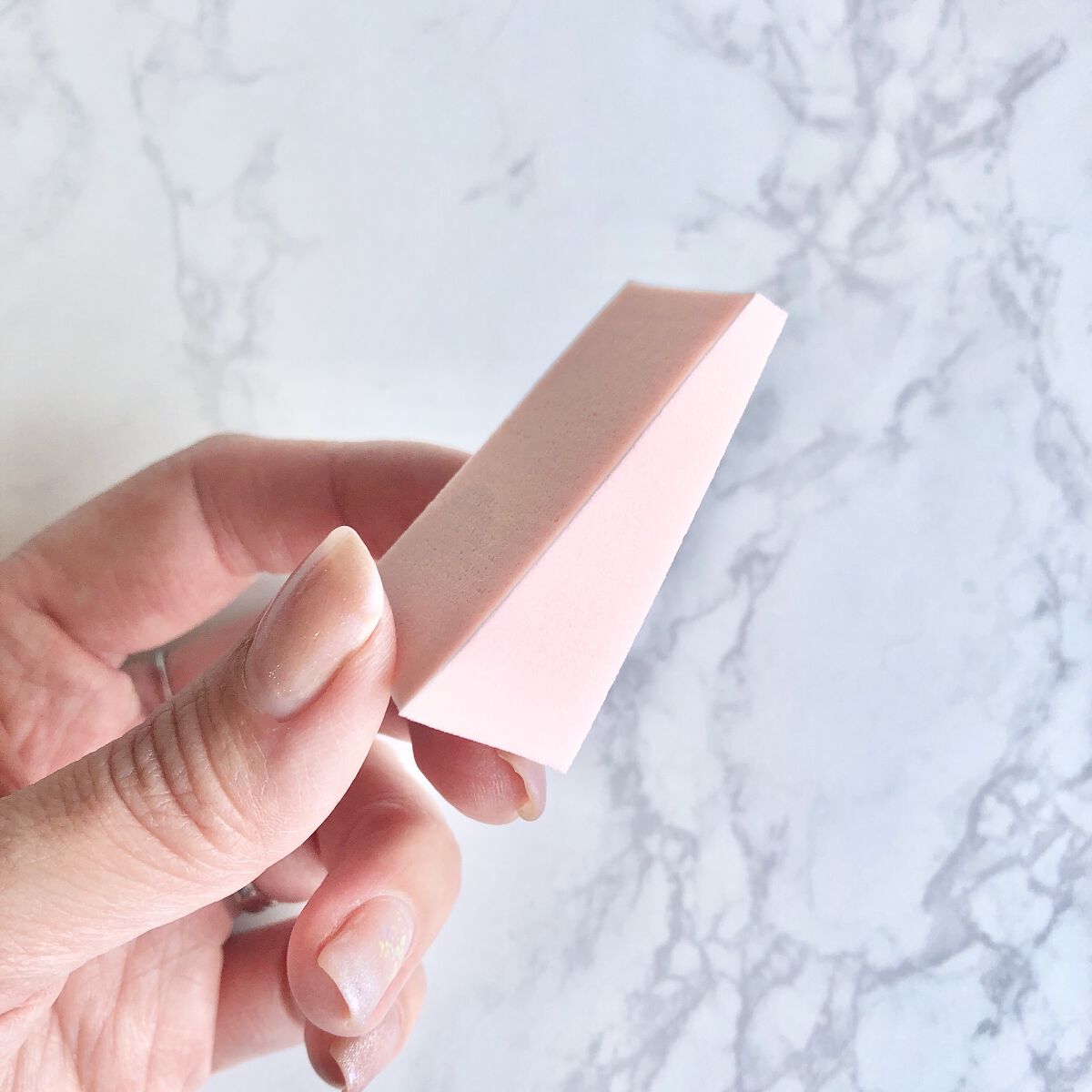 メイクアップスポンジ(バリューパック ウェッジ型 30個)/DAISO/パフ・スポンジを使ったクチコミ（3枚目）