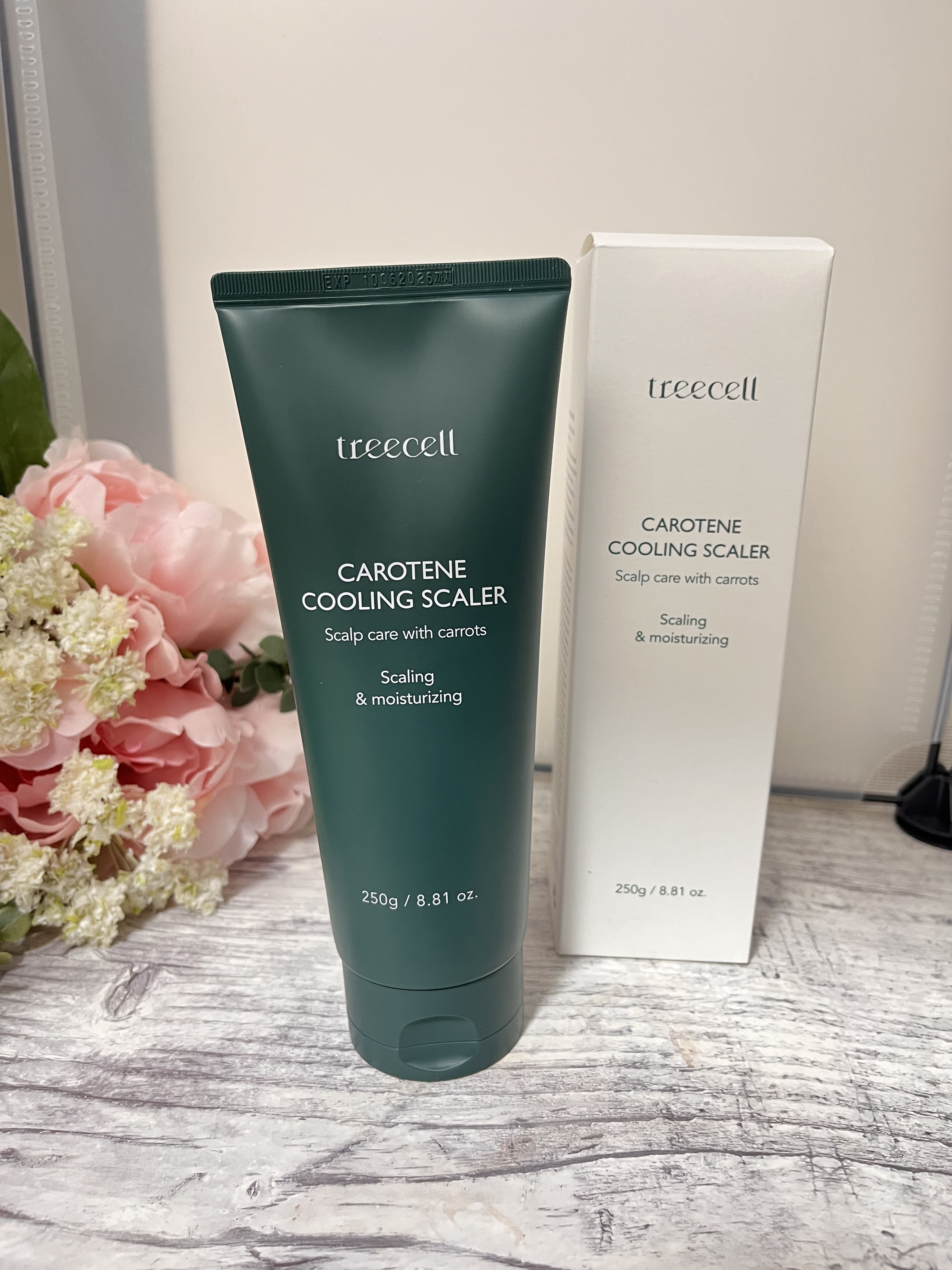 カロテンクーリングスケーラー/treecell/頭皮クレンジングを使ったクチコミ（1枚目）