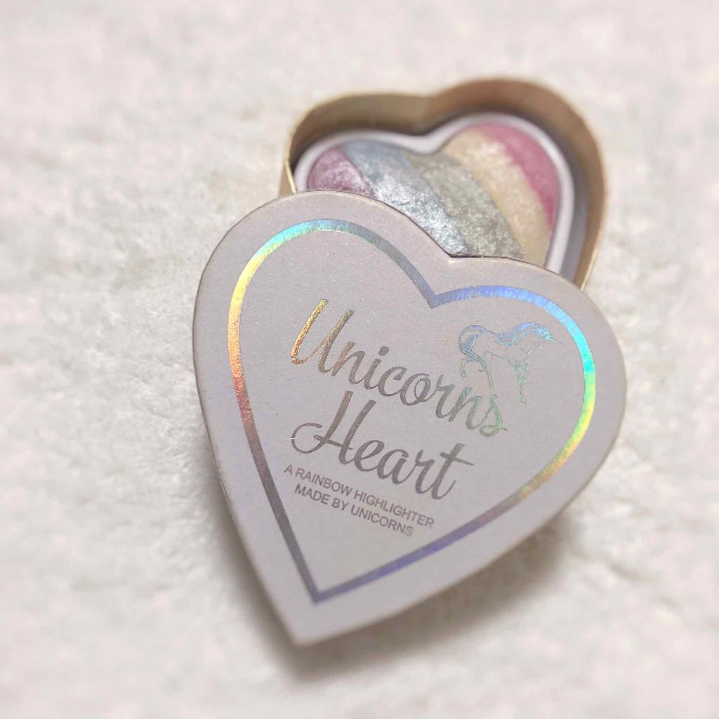 ハートハイライター ユニコーンハート/MAKEUP REVOLUTION/パウダーハイライトを使ったクチコミ(1枚目)