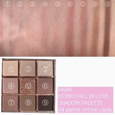 KEYBO FALL IN LOVE SHADOW PALETTE/keybo/アイシャドウパレットを使ったクチコミ（3枚目）