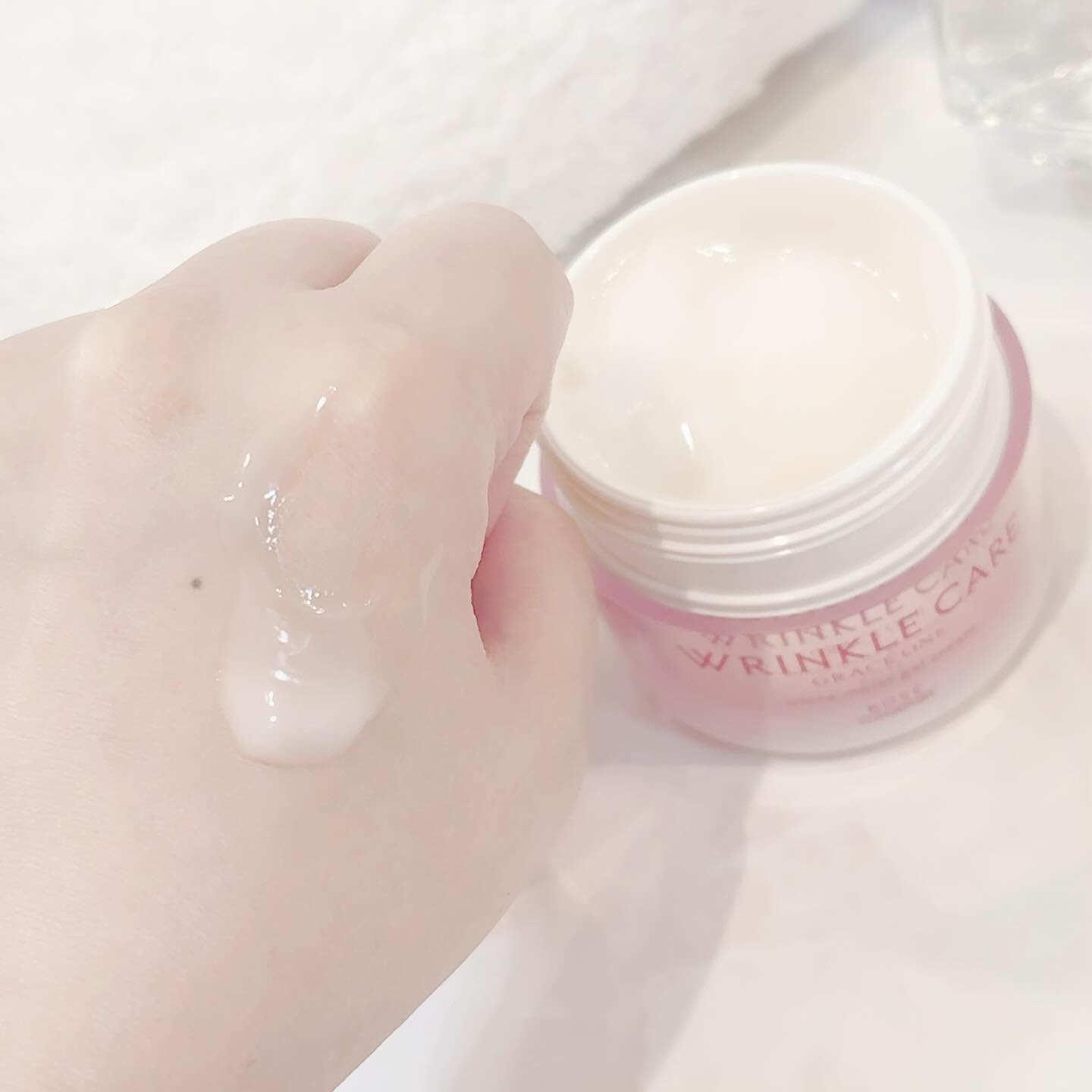 リンクルケア ホワイト モイストジェルクリーム/グレイスワン/オールインワン化粧品を使ったクチコミ（3枚目）